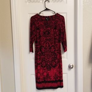 Red/Black AB Studio Dress (6)